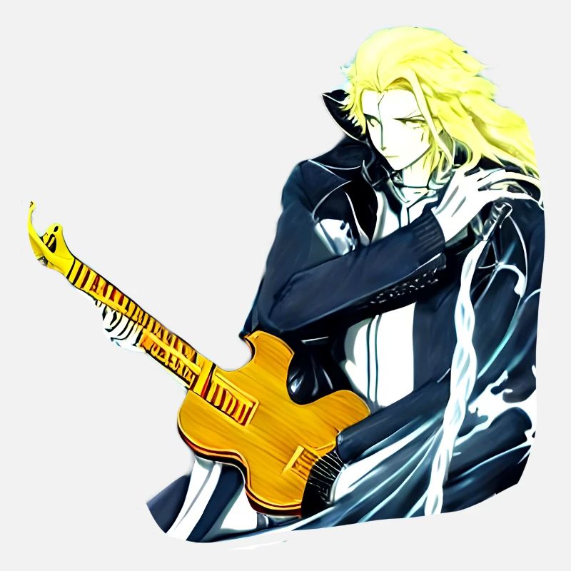 Type avec guitare