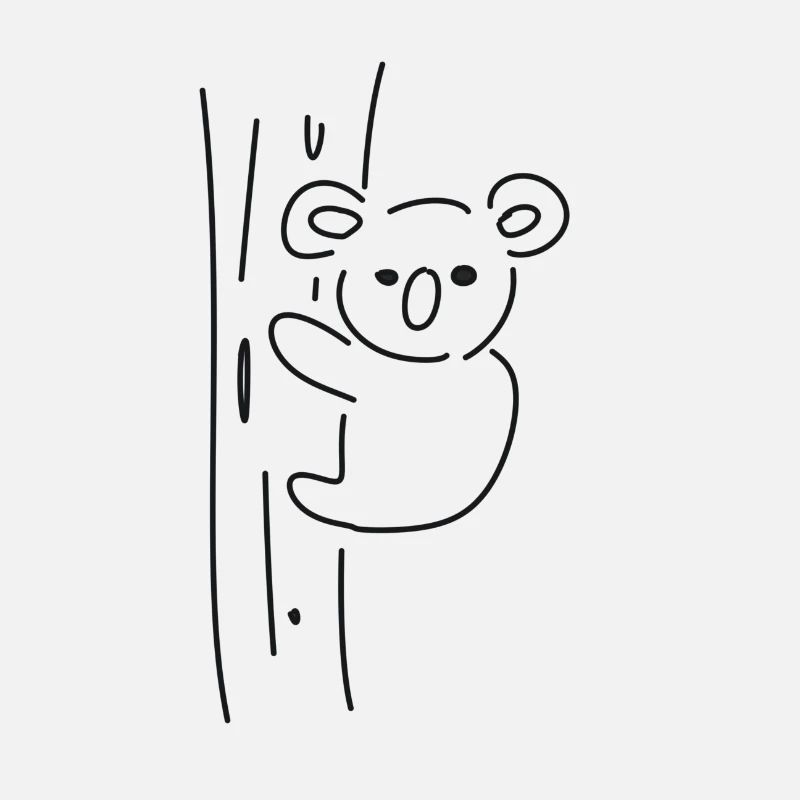Koala symbol Tier Baum klettern