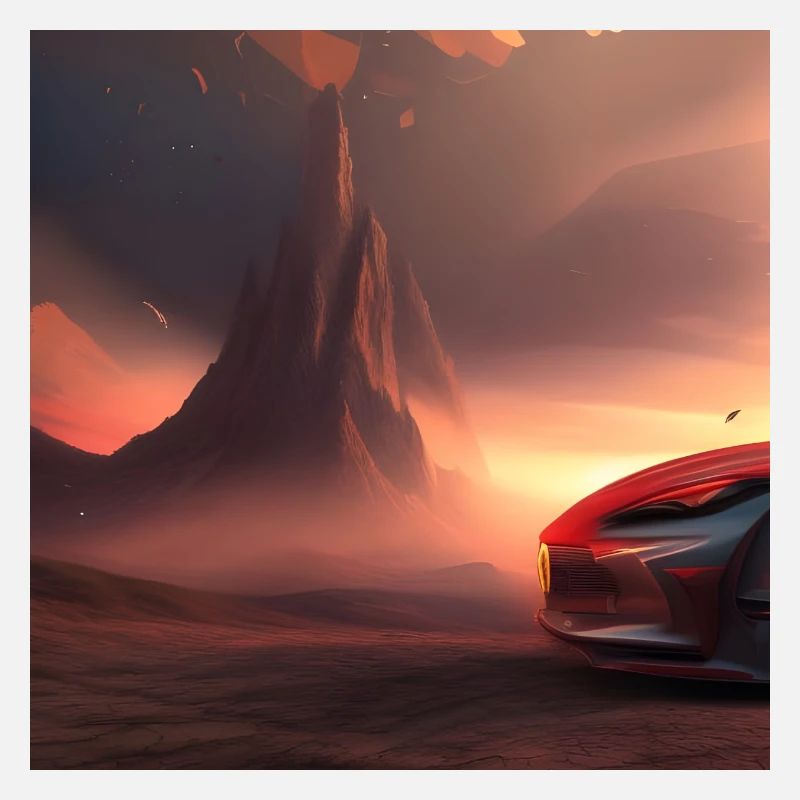 Auto vor dem Berg