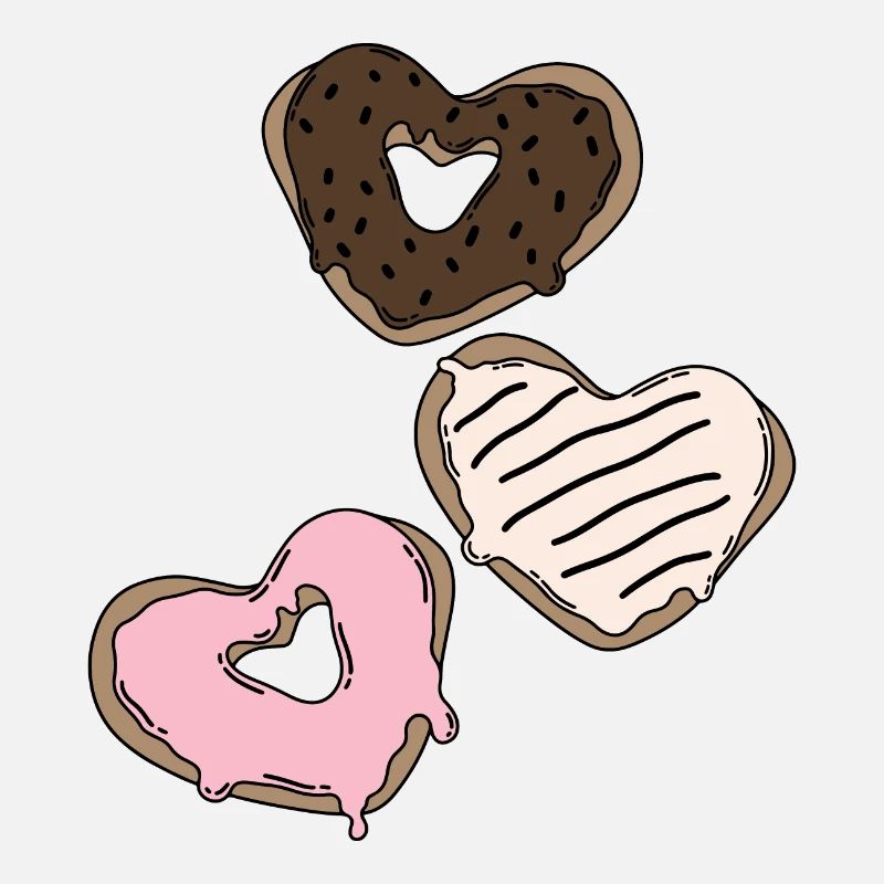 Herzkrapfen Valentinstag ́90er