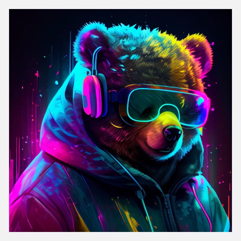 Cool Gaming Bear