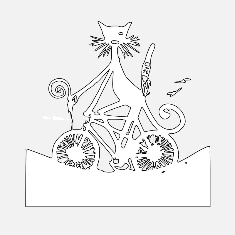 Le chat blanc irréel