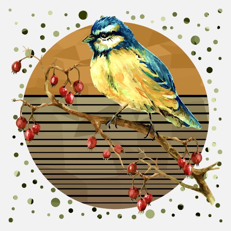 Bunter Vogel