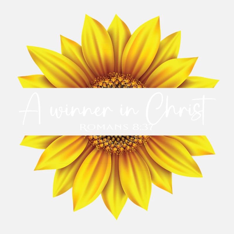 Christian Sonnenblumen Design Ich bin ein Gewinner in