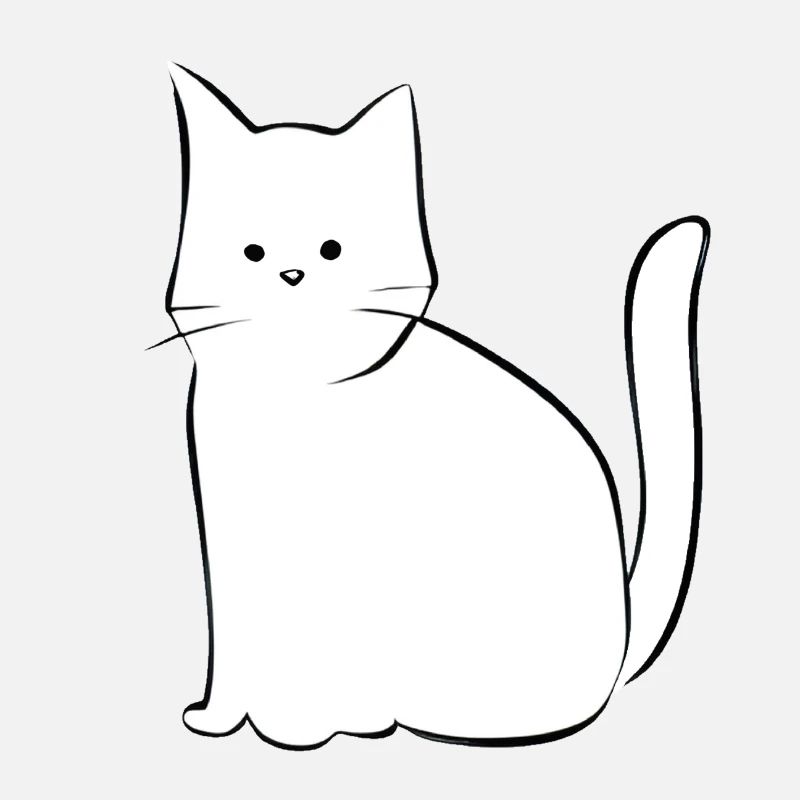Katze Symbol Tier einfach