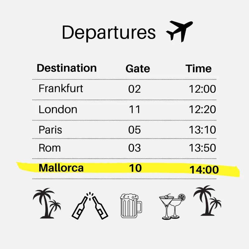 Flug nach Mallorca