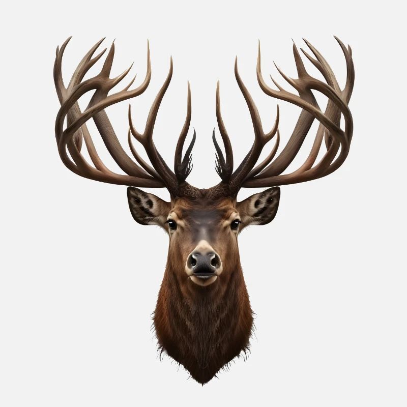 Hirsch mit majestätischem Geweih