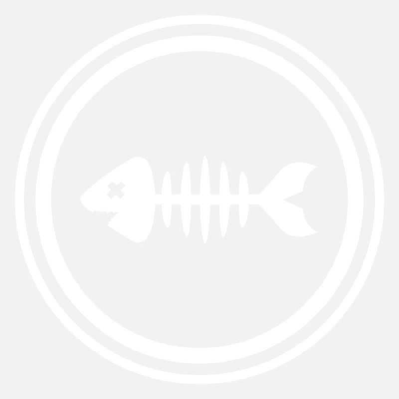 Fisch Symbol Knochen Gräte