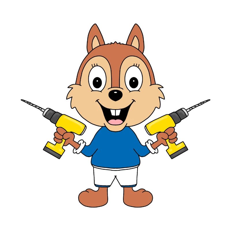 BOHRER - EICHHÖRNCHEN - HANDWERKER