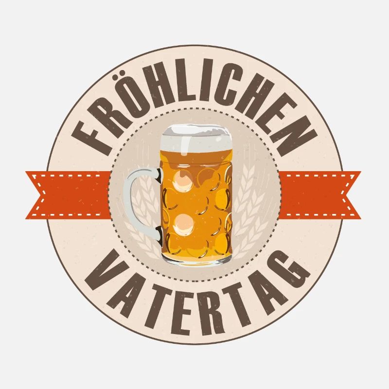 Fröhlichen Vatertag Label