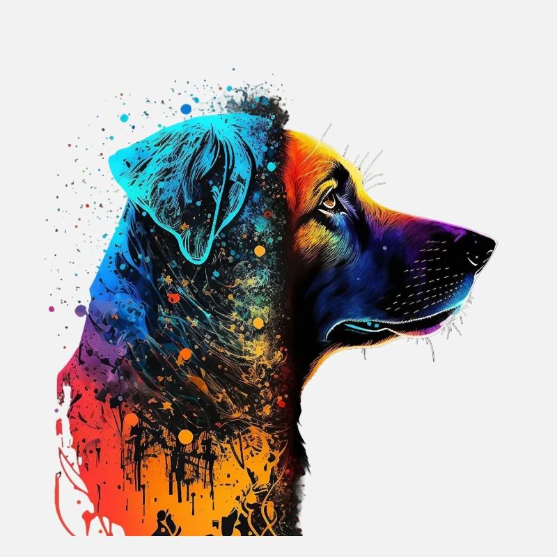 Hund im Farbrausch / Multicolor Hund