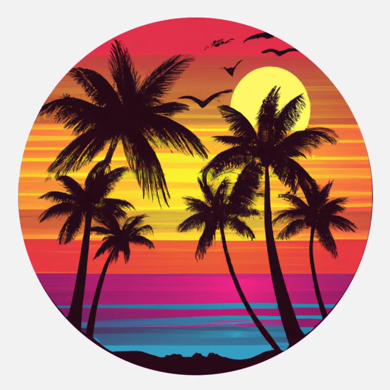 Magie du coucher de soleil sur la plage