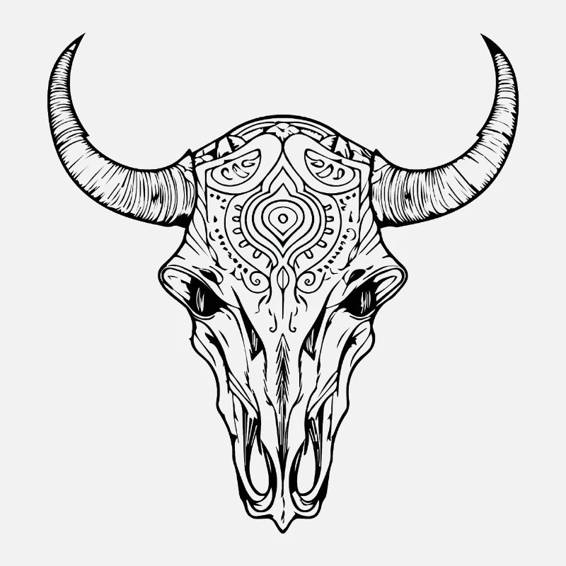 Cow Skull Boho