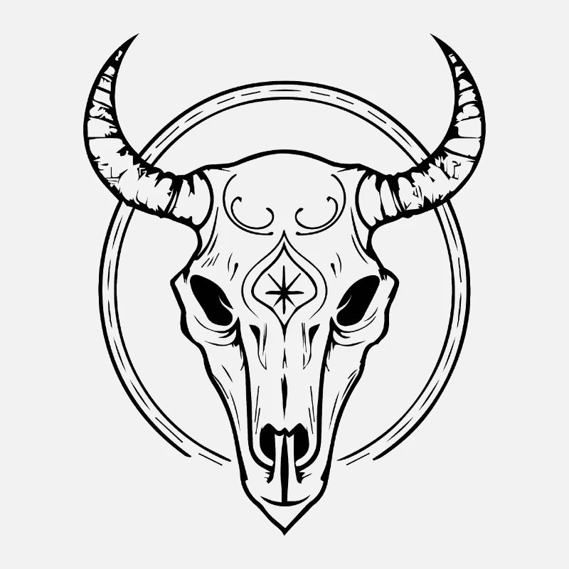 Cow Skull Boho