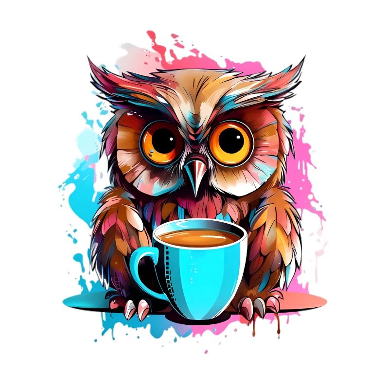 Niedliche Wachsame Eule | Nachtschwärmer Eule