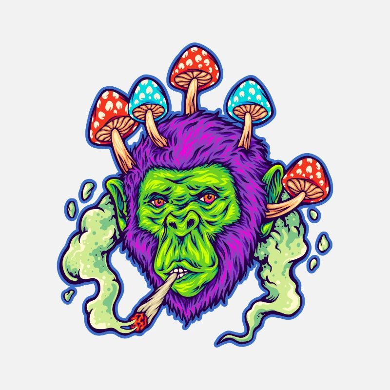 Singe défoncé | Gorille psychédélique | Trippy |