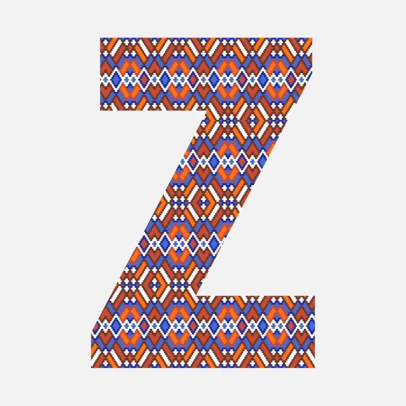 Monogram Letter Z- geometric pattern