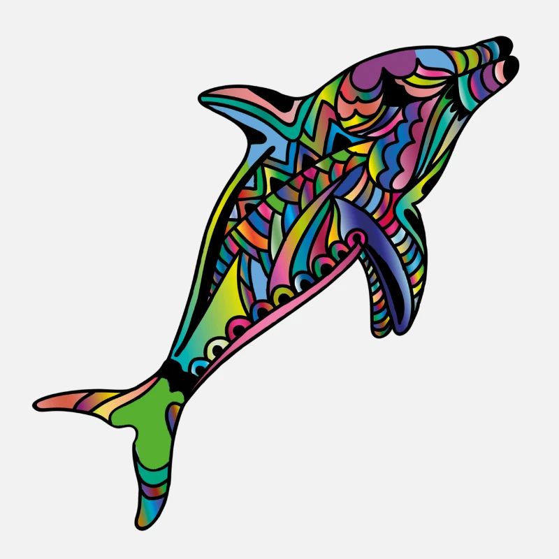 dauphin multicolore