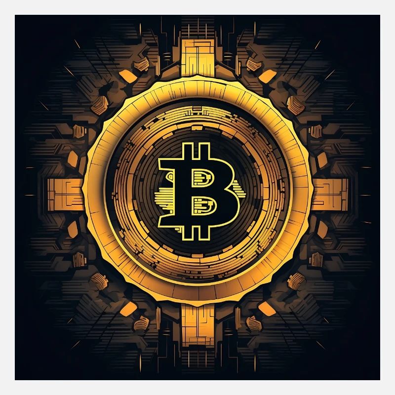bitcoin logo modern stylish desgin
