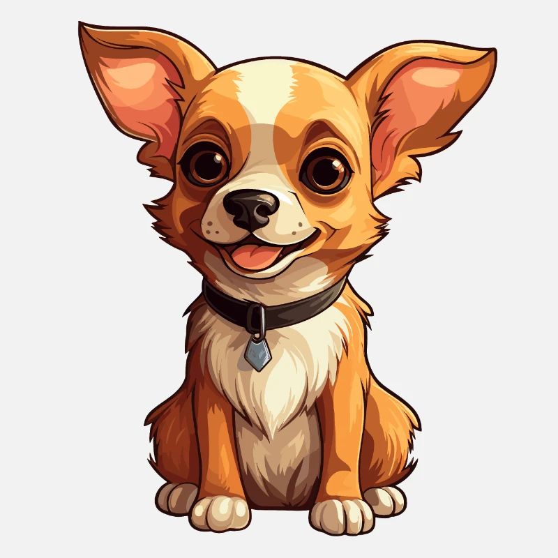 Niedlicher hellbrauner Chihuahua