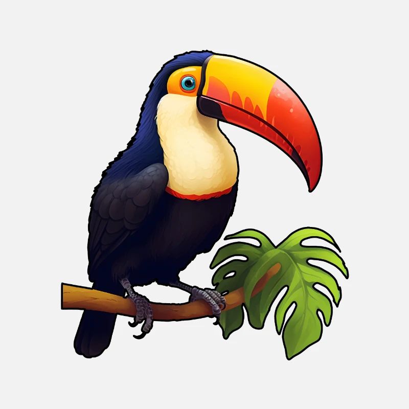 Bird Toucan Comic Style