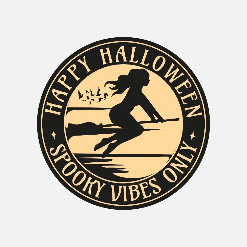 Halloween Spooky Vibes Only Witch