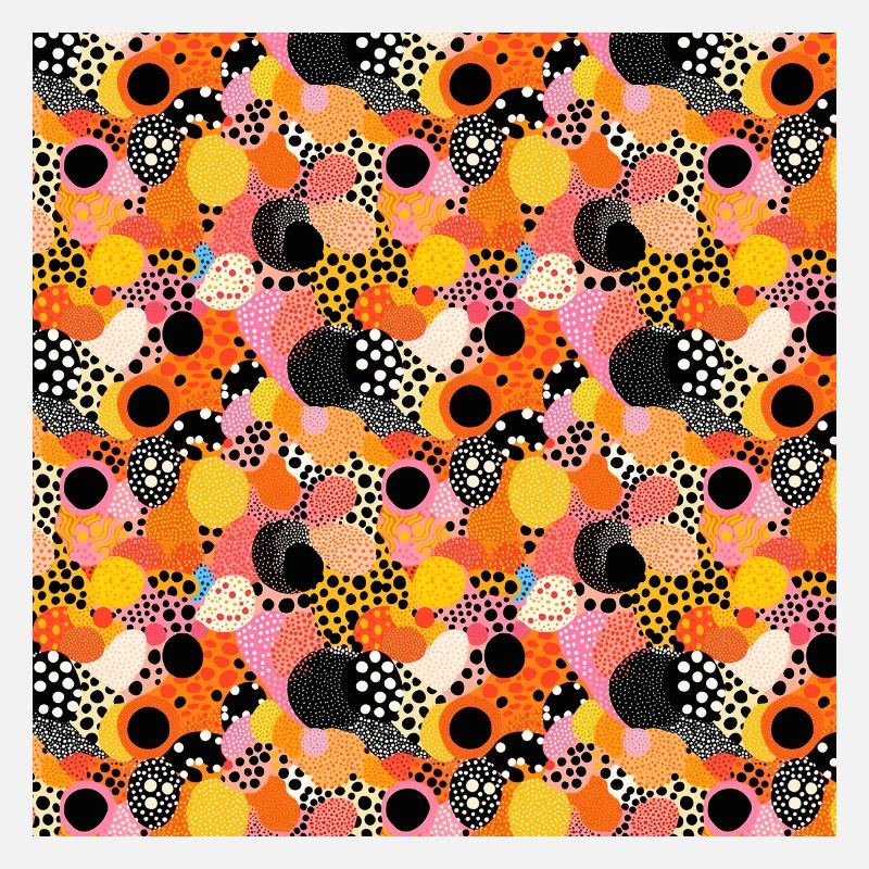 Abstract Seamless Pattern Shapes Lines Modern Art
