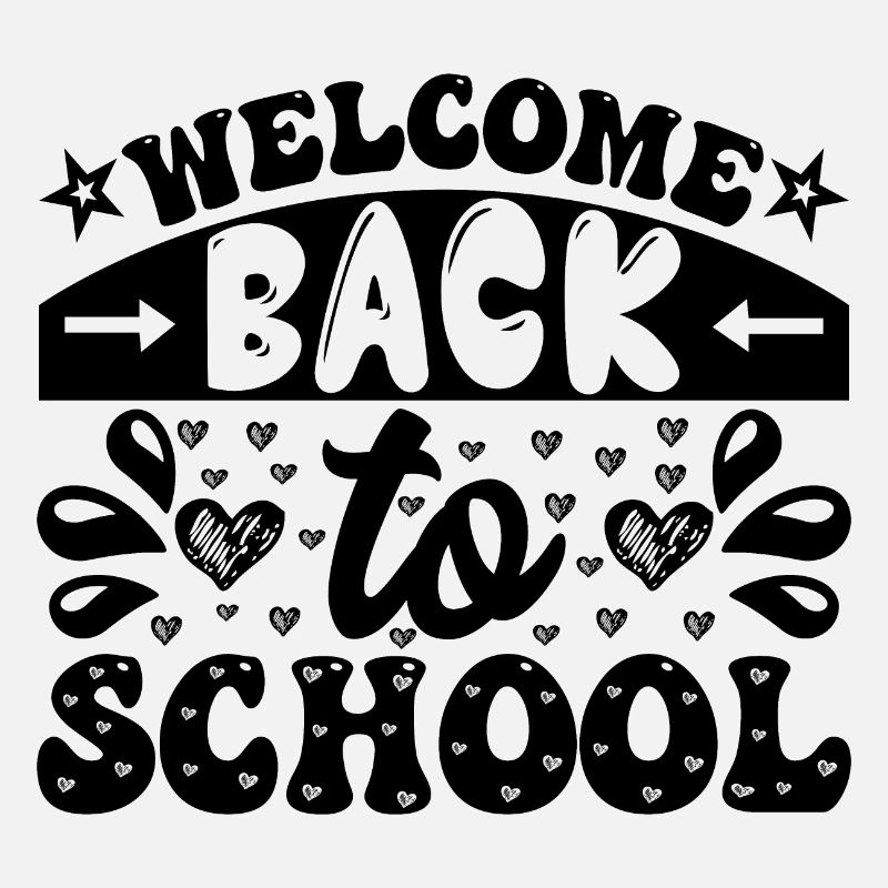Welcome back to school, Schulbeginn Schulstart Fun