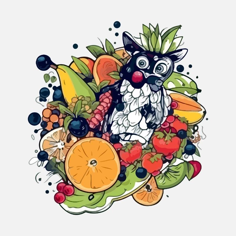 Owl in fruit