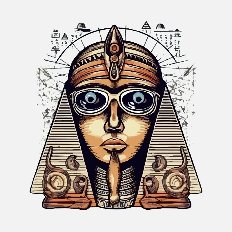Jafi die Sphinx mit Brille