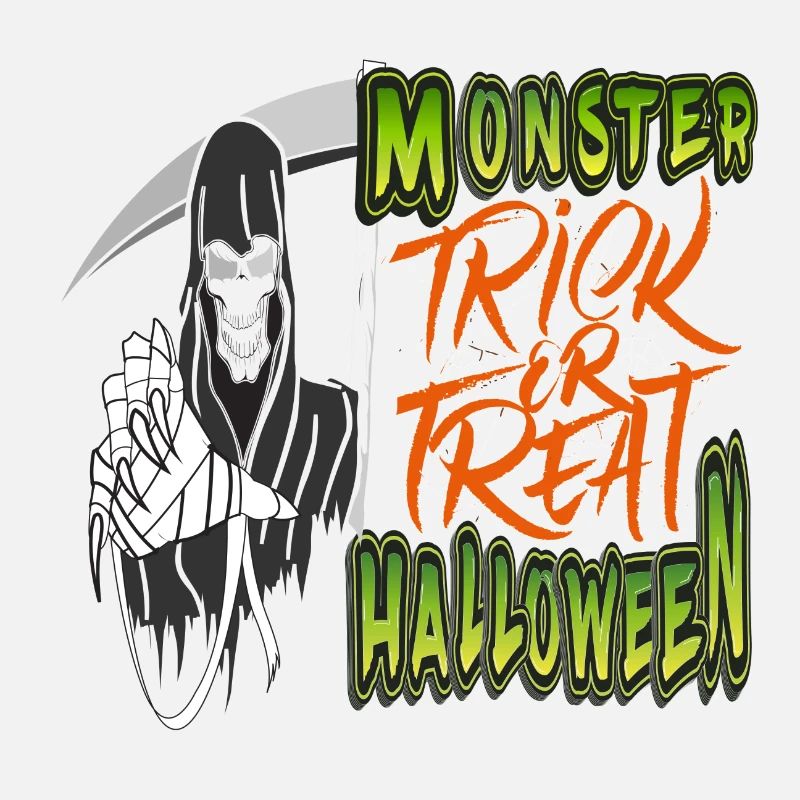 Monster Halloween Süßes oder Saures