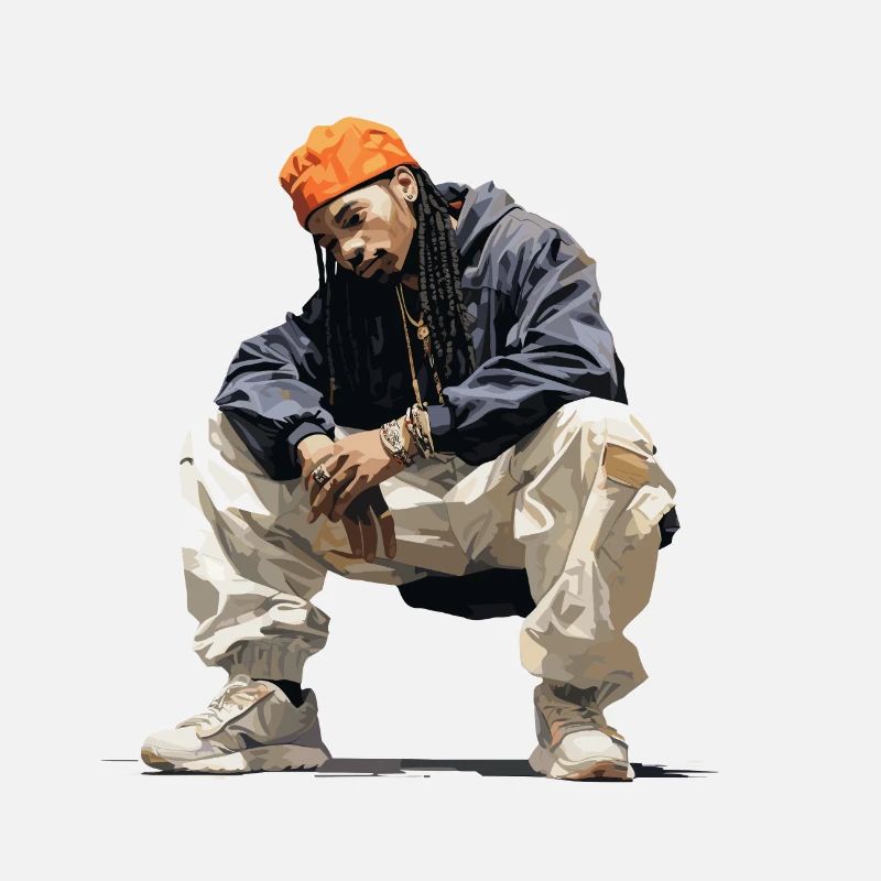 geduckter Hiphopper