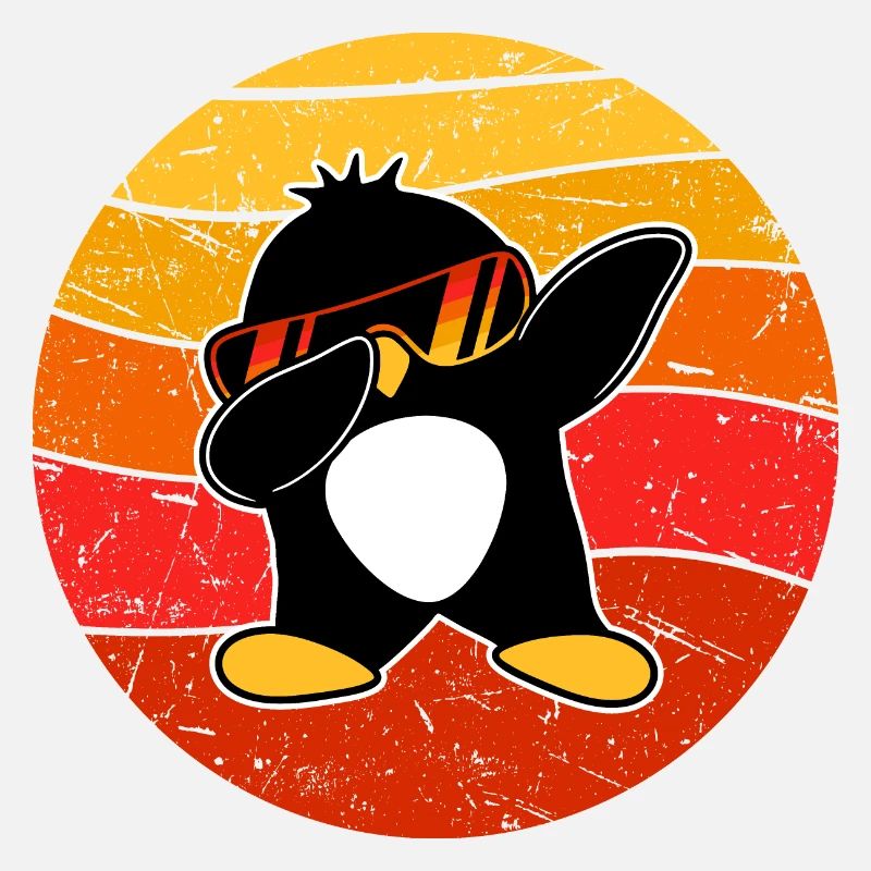 Lustiger Dabbing Pinguin Cool Dab Dance Tanz Pose