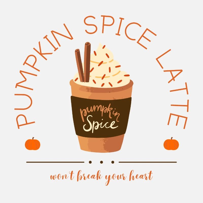 Pumpkin Spice Latte Herbst Geschenk Getränk