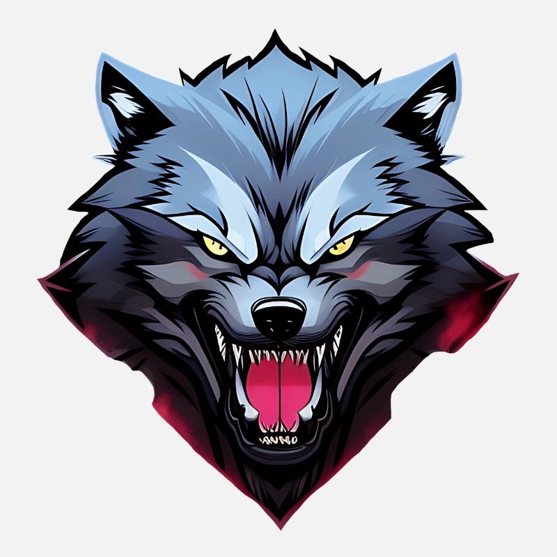 wütender Wolf