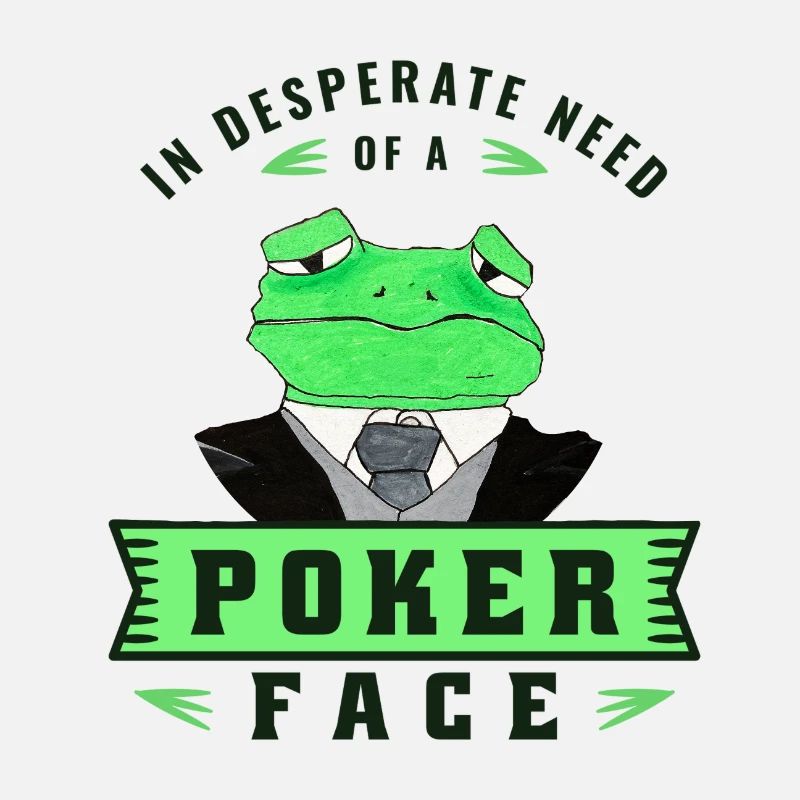 Poker Face - Test d’examen vert grenouille vert noir