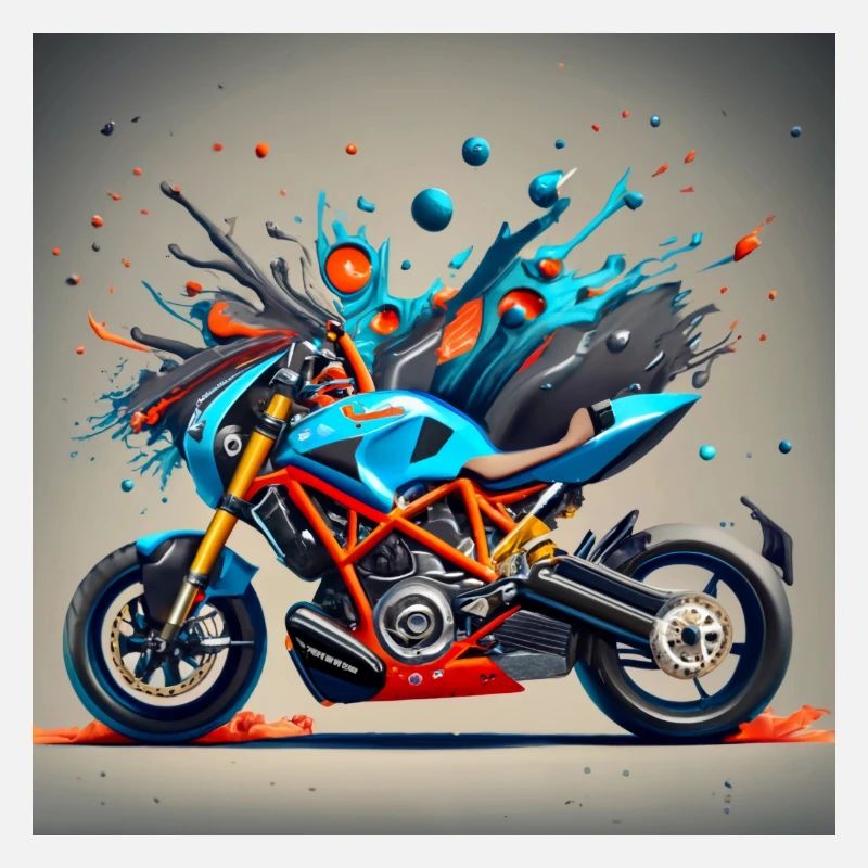 Moto colorée