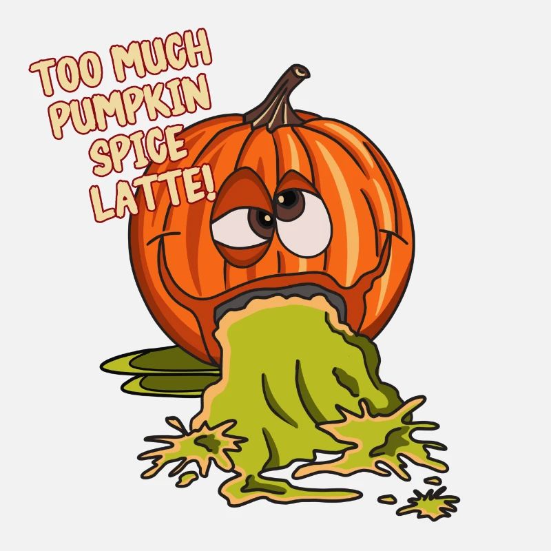 Pumpkin Halloween puke