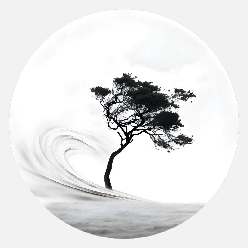 A little tree in the storm