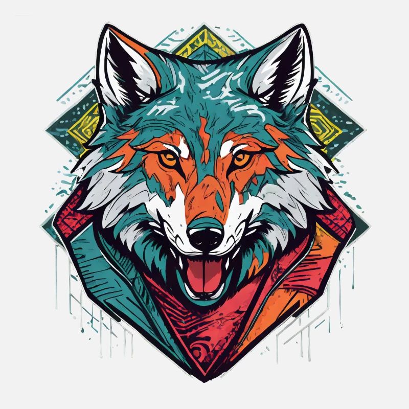 Colourful Wolf