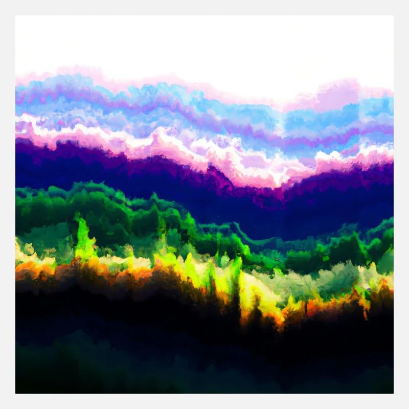 Des nuages psychédéliques dans un jeu de couleurs du ciel