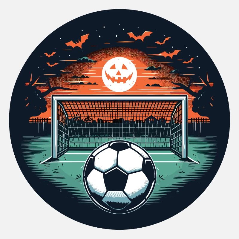Fußballplatz an Halloween