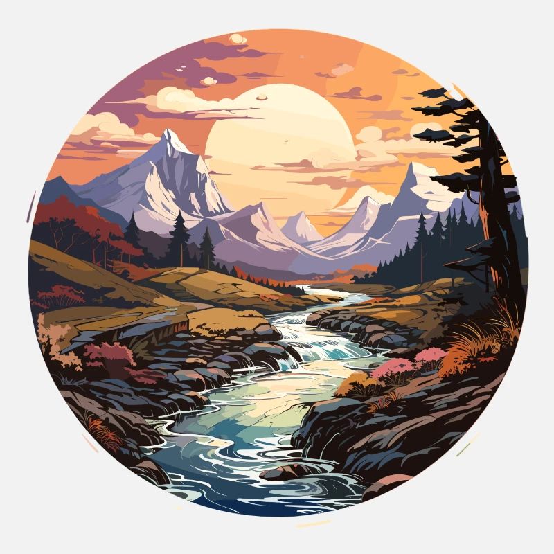 Landschaft - Illustration