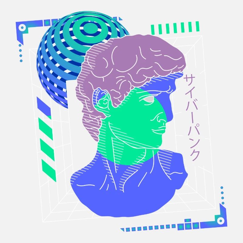 Cyborg Streetwear Synthwave Scifi