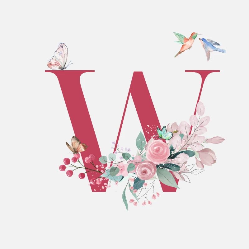 Buchstabe mit Blumen - Geschenkidee