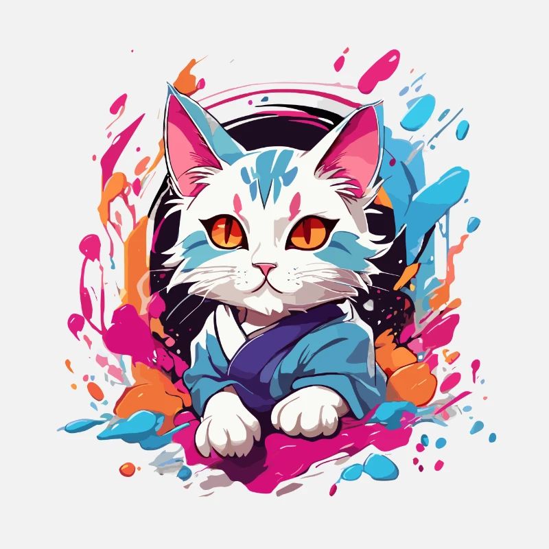 colorful cat