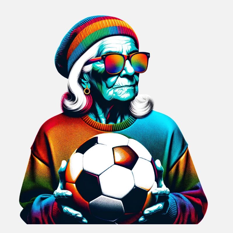 Old Soccer Lady Ready For Game Day!