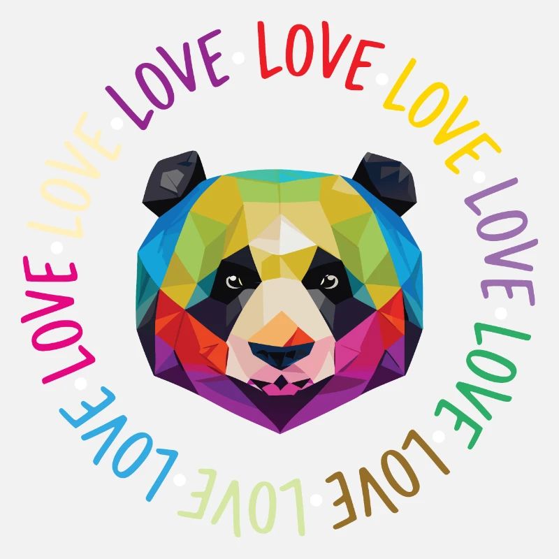 Panda de l'amour