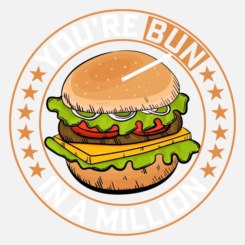 Vous êtes Bun Dans Un Million De Petits Pains À La Viande Nourriture Hamburger