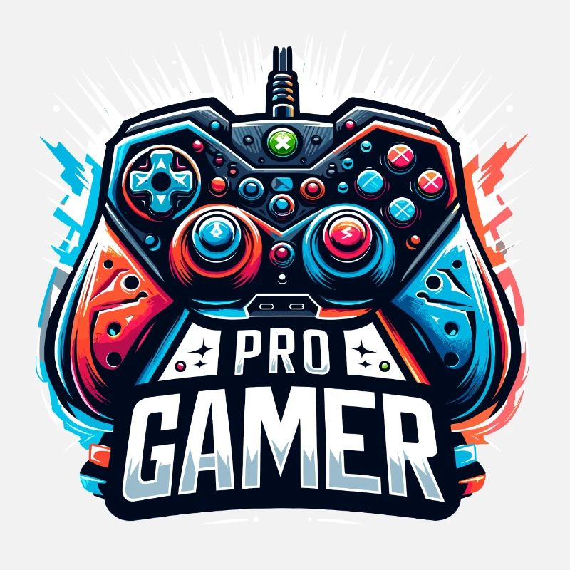 Pro Gamer - Controller Illustration